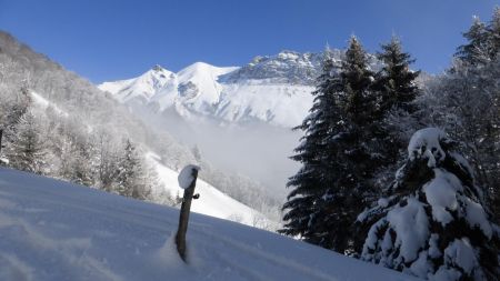 Au-dessus du Chargieux (1320m), tempête de ciel bleu