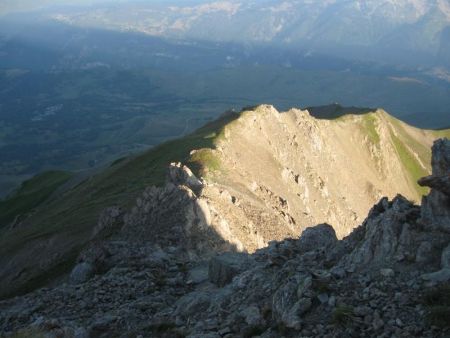 Une partie de la descente du Mont du Fût