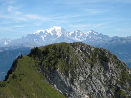 Roc Rouge ou la Négresse devant le Mont Blanc.