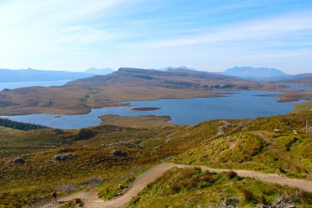 Du départ, vue sur le Loch Leathan