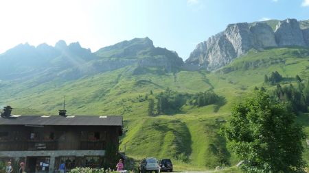 Le col depuis les chalets de Doran