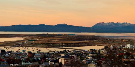 Lever du soleil sur Ushuaia