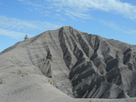 Les terres noires sur la fin de l’itinéraire.