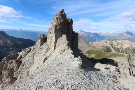 Le ressaut contourné dans le rétro.