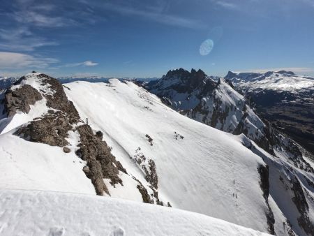 Vers les Jumeaux de Faraut et le plateau de Bure.