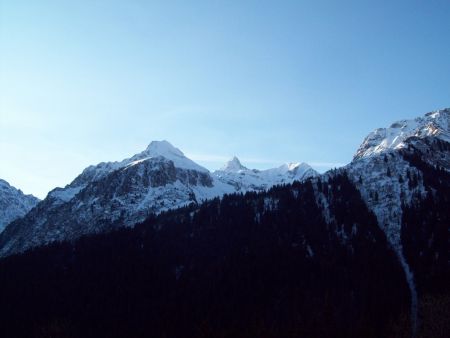 vers le Rocher Blanc et le Rocher Badon