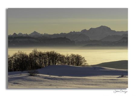 Lever de soleil sur le mont Blanc