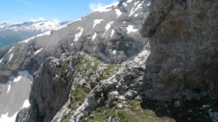 Passage clé, la jonction avec la Roche Courbe