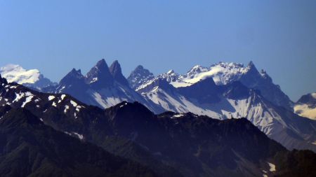 Aiguilles d’Arves, Pic Gaspard et Meije