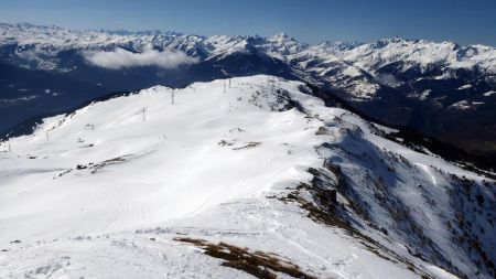 Vue arrière sur la montée