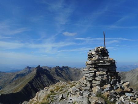 Sommet de l’Aiguille d’Orcières : vue sur le Barle.