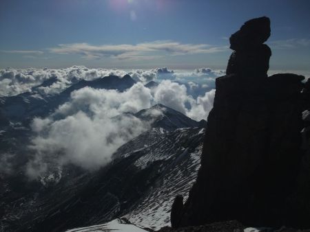 Descente vers les nuages.