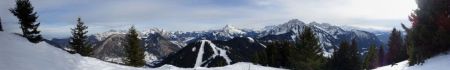 Vue vers le mont Blanc (sur la droite)