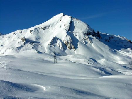 Le Grand Perron des Encombres vu du col