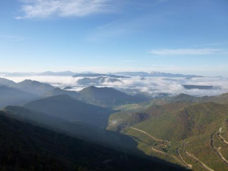 Mers de nuages sur la vallée