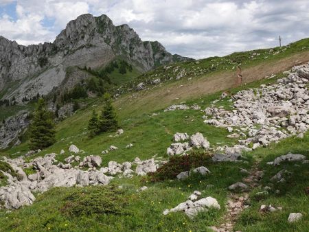 Arrivée au col de Chavan.