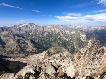 Vignemale, Pics d’Enfer, Grande Fâche, Balaïtous et glacier de Las Néous.