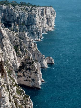 Falaises depuis le col des Escourtines.