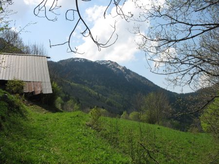 Pointe de la Galoppaz vue des Chalets de l’Allier