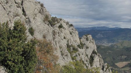 Vue vers l’est en montant.