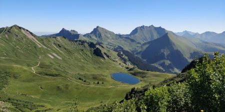 Lac du Roy depuis les crêtes