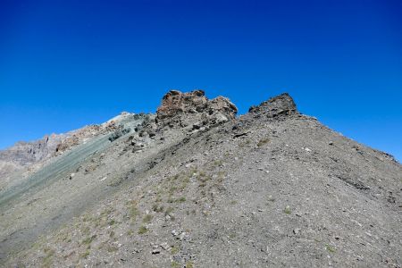 La descente du Sommet du Grand Vallon et les obstacles contournés