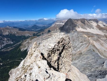 La superbe arête sommitale