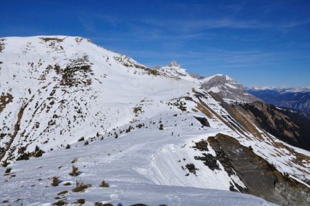 Descente sur le col de l’Avenaz