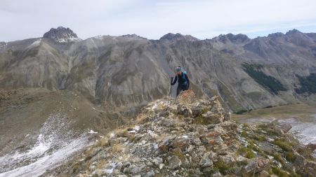 Arrivée au sommet de la pointe 2554