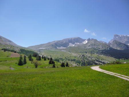 Vue sur la crête de la Plane.