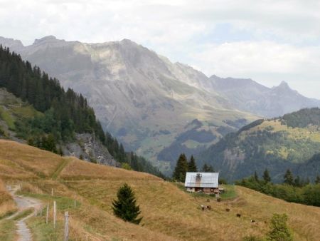 La vue au nord depuis le mont Jovet.