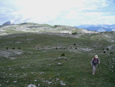 Sur les pentes de la butte 1935m, la vue vers le nord.