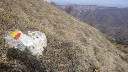 Raide montée vers le sommet de l’Âne (35°)