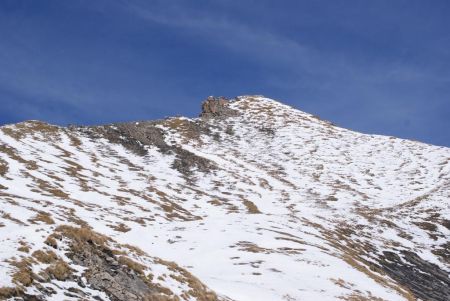 Le sommet pendant la descente