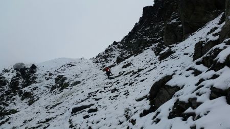 En descendant sur le vallon des Moulins, regard en arrière