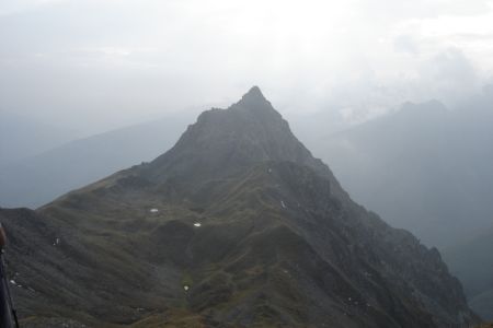 Le clapet depuis le col de Forclaz