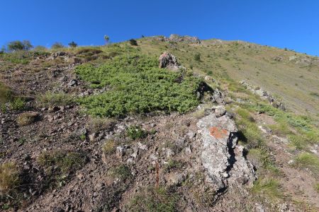 Montée à la crête des Chabelues.