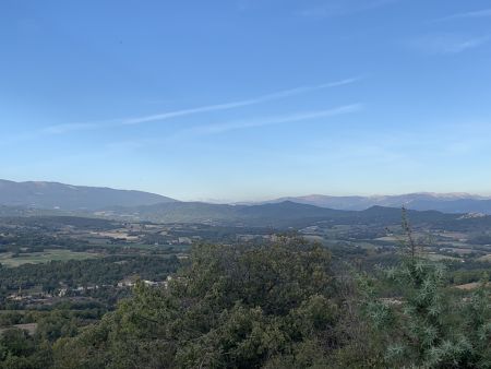 Au...loin...le plateau de Bure.