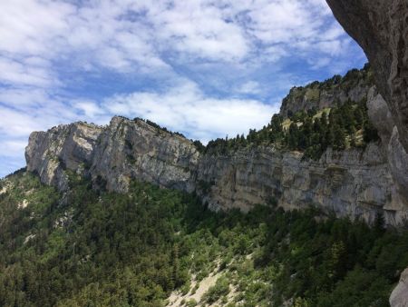 Sous la vire du col des Bachassons.