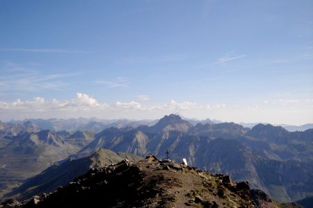 La Tête de Moïse devant le Viso.