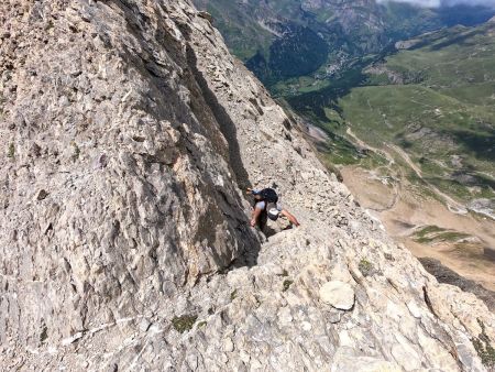 Une escalade facile mais très exposée !