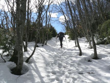 L’arrivée à la crête