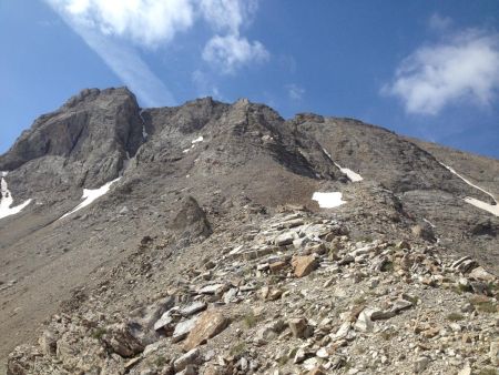 face nord du Pelat et col du Pelat