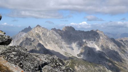 Aiguilles du Fruit, des Corneillets, de Chanrossa, Roc de la Pêche