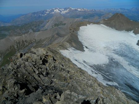 Arête de descente.