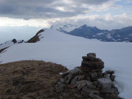 Arrivée à la Pointe de Lapaz, sous les nuées...