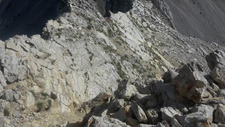 Le final de l’ascension par le versant sud.