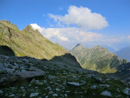 Vue sur la combe de la Valette en fin d’après-midi.