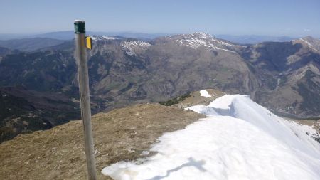 Au sommet, vue à l’ouest