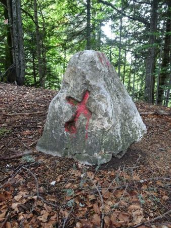 Borne au Col du Bachais